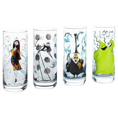 Disney Tim Burton's The Nightmare Before Christmas Color-Changing Drinking Glasses, Set of 4