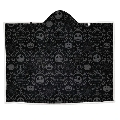 Tim Burton's The Nightmare Before Christmas Jack Skellington Hooded Blanket