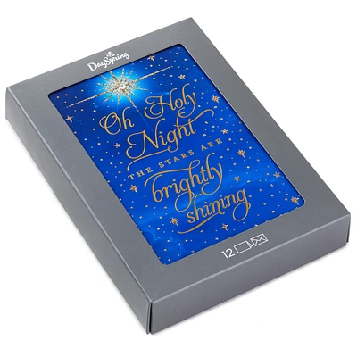 Oh Holy Night Religious Boxed Christmas Cards, Pack of 12