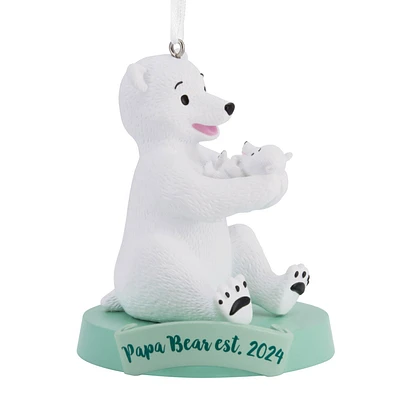 Papa Bear New Dad 2024 Hallmark Ornament