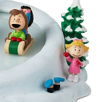 Peanuts Gang Sledding Musical Tabletop Figurine With Motion