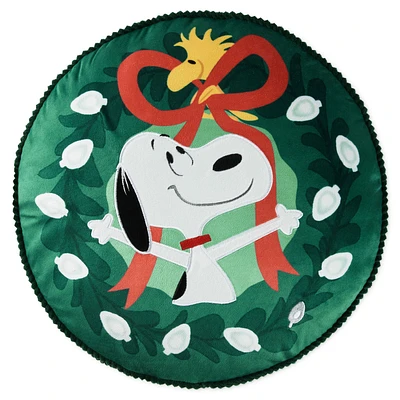 Peanuts Snoopy Wreath Light-Up Pillow, 17"