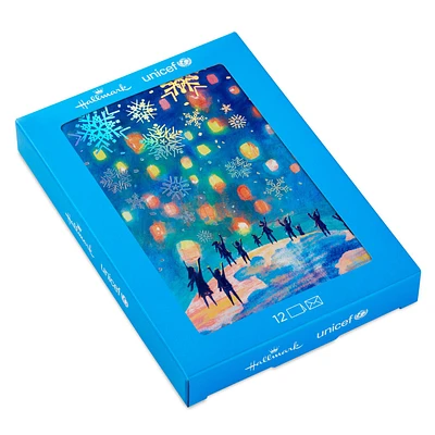 UNICEF Winter Lanterns Boxed Holiday Cards, Pack of 12