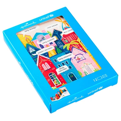 UNICEF Season's Greetings Village Boxed Holiday Cards, Pack of 12