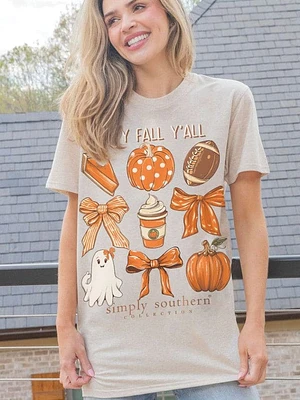 Happy Fall Y'All Women's Short Sleeve