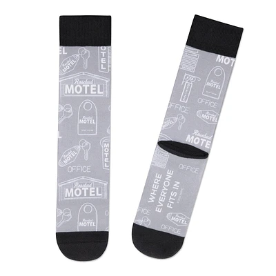 Schitt's Creek Rosebud Motel Novelty Crew Socks