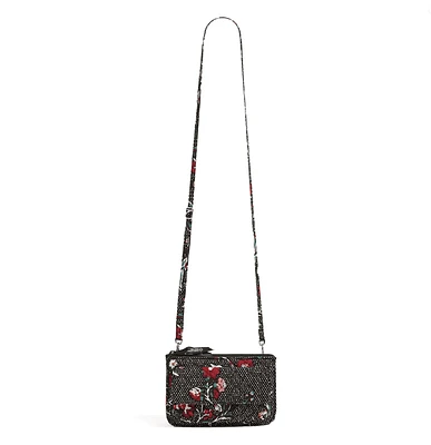 RFID Wallet Crossbody - Perennials Noir Dot