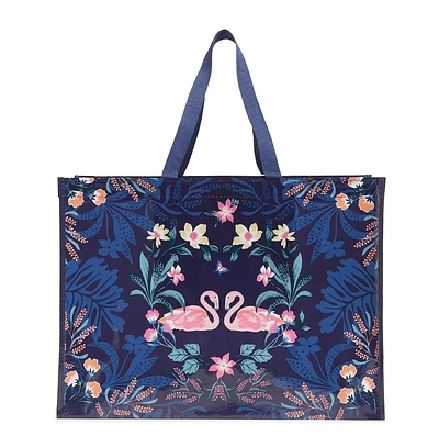 Market Tote - Flamingo Garden