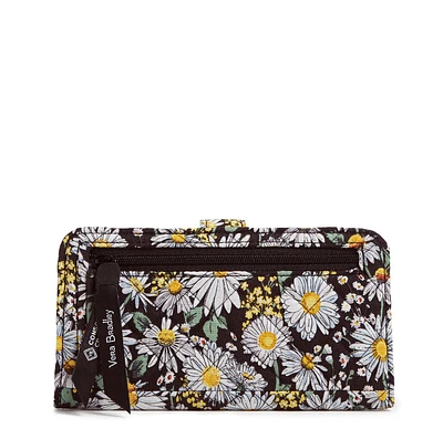 RFID Finley Wallet -  Daisies White