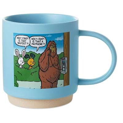 Chuck and Beans Big Foot Pay Phone Funny Mug, 16 oz.