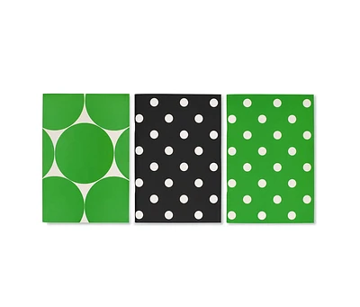 Triple Notebook Set, Joy Dot (Green)