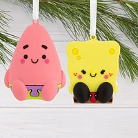 Nickelodeon SpongeBob SquarePants and Patrick Star Ornaments, Set of 2