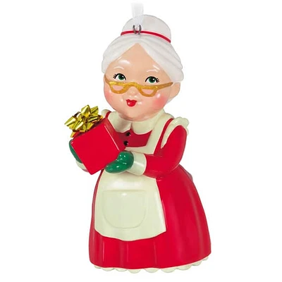 Mrs. Claus Porcelain Ornament