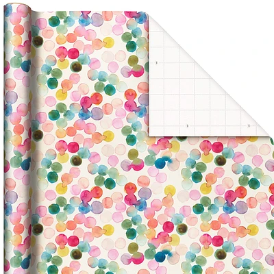 Watercolor Dots Wrapping Paper Roll