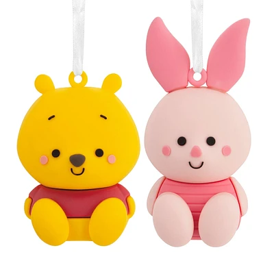 Disney Winnie the Pooh and Piglet Ornaments, Set of 2