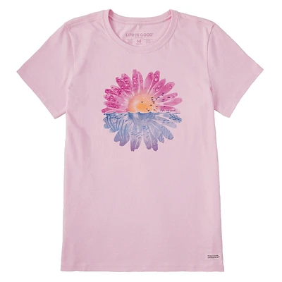 Under Watercolor Daisy Short Sleeve Tee Women's