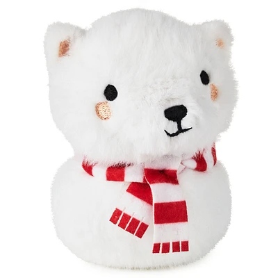 Zip-Along Polar Bear Plush Toy