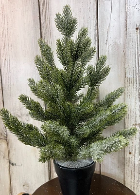 Small Frosted Spruce Tree 18"