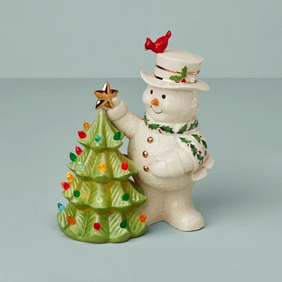 Happy Holly Days Snowman Figurine