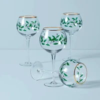 Holiday Ballon Glasses Set of 4