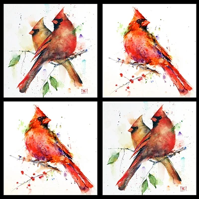 Cardinal Coasters - Set of 4