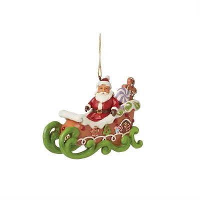 Santa in Sleigh Ornament