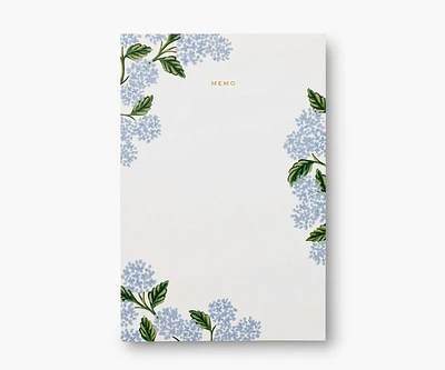 Large Memo Notepad - Hydrangea