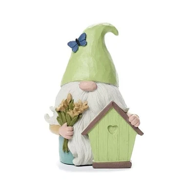 Garden Gnome with Birdhouse