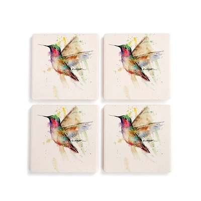 Hummingbird Coasters - Set of 4