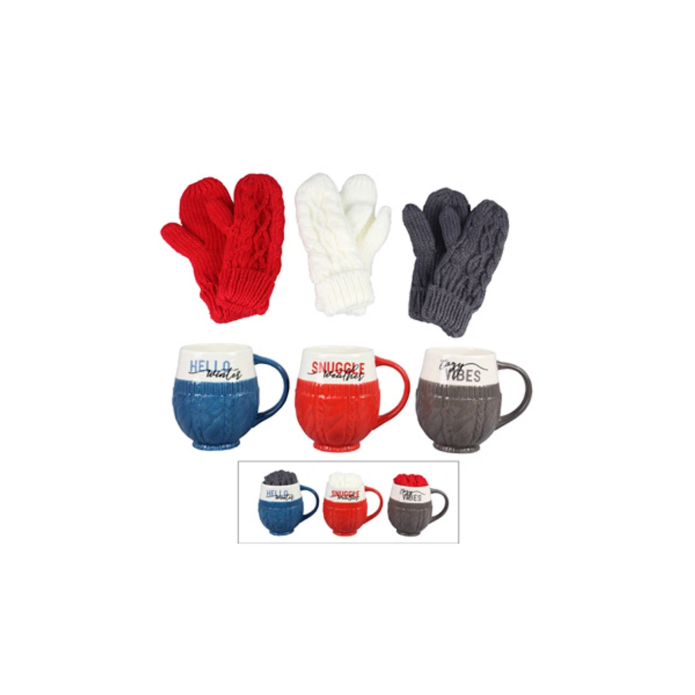 Ceramic Mug and Mitten Gift