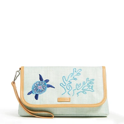 Straw RFID Wristlet- Turtle Dream