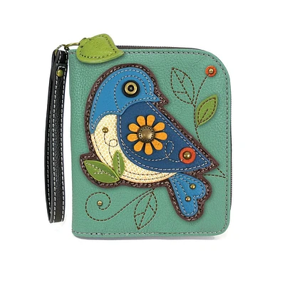 Zip Around Wallet - Blue Bird