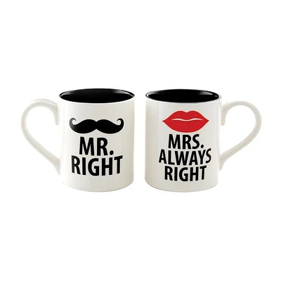 Mr. & Mrs. Right - Mug Set