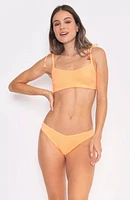 Panty Tulum Bikini Naranja Plisada Vibra Bonita