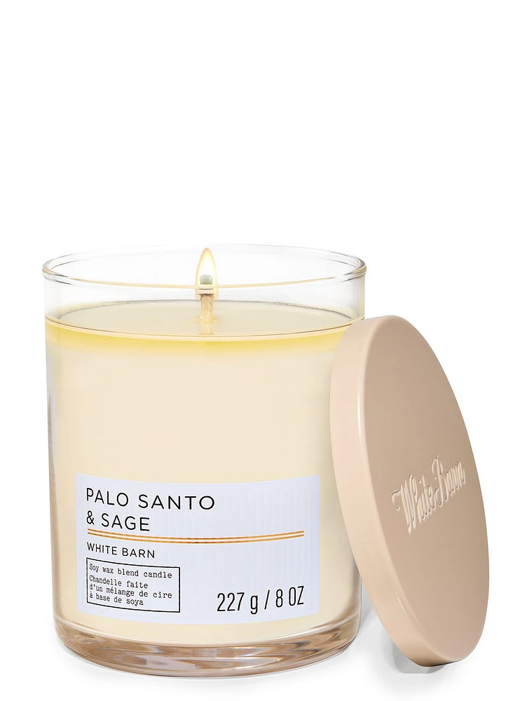 Palo Santo & Sage Single Wick Candle