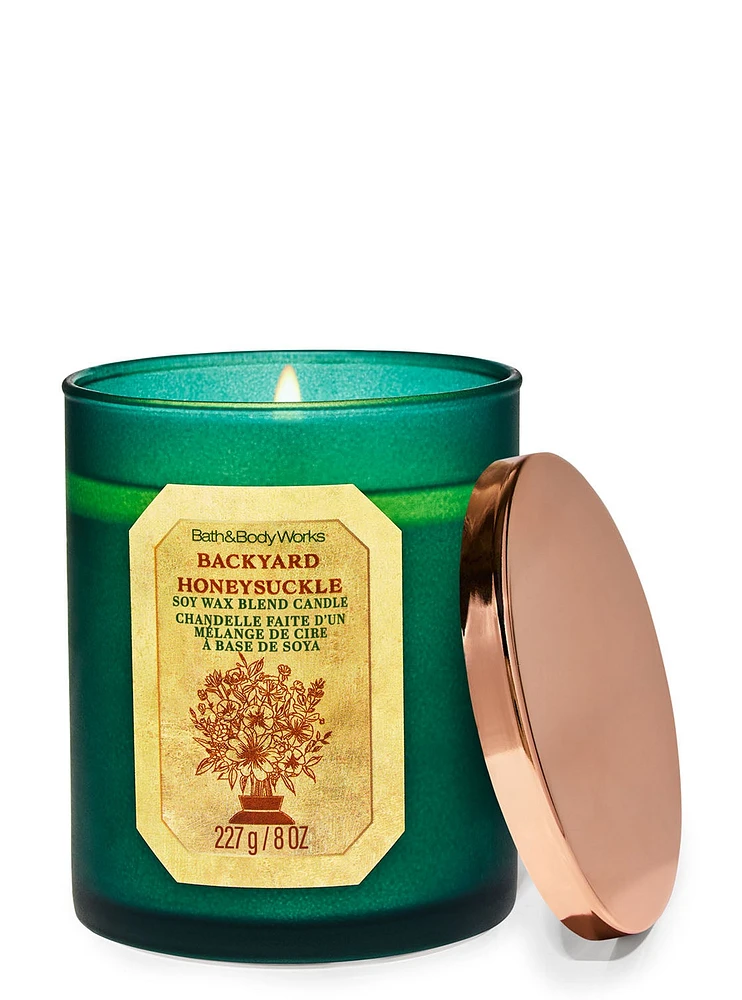 Backyard Honeysuckle Single Wick Candle