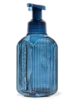 Navy Vertical Lines Gentle & Clean Foaming Hand Soap Dispenser