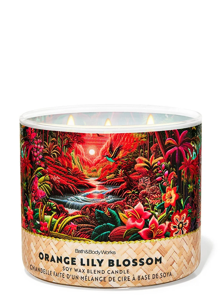 Orange Lily Blossom 3-Wick Candle