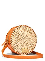 Woven Crossbody Cosmetic Bag