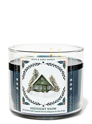 Midnight Snow 3-Wick Candle