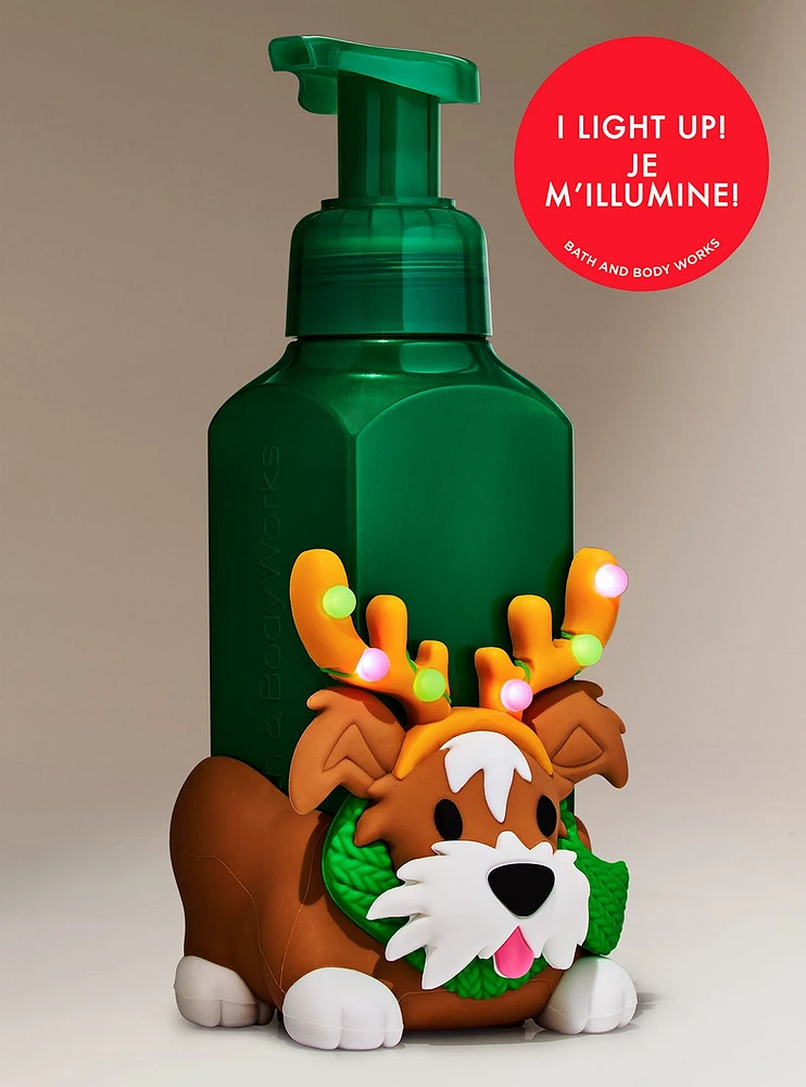 Holiday Puppy Soap Buddy Gentle & Clean Foaming Hand Soap Holder