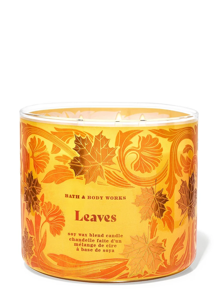 Leaves 3-Wick Candle