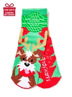 Holiday Pup Shea-Infused Lounge Socks