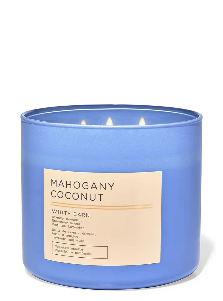 Mahogany Coconut 3-Wick Candle