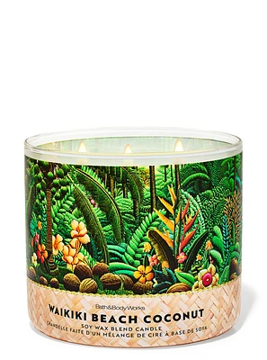 Waikiki Beach Coconut 3-Wick Candle