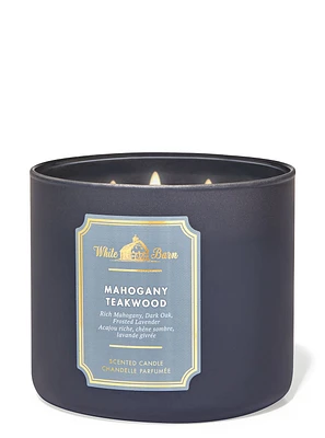 Mahogany Teakwood 3-Wick Candle