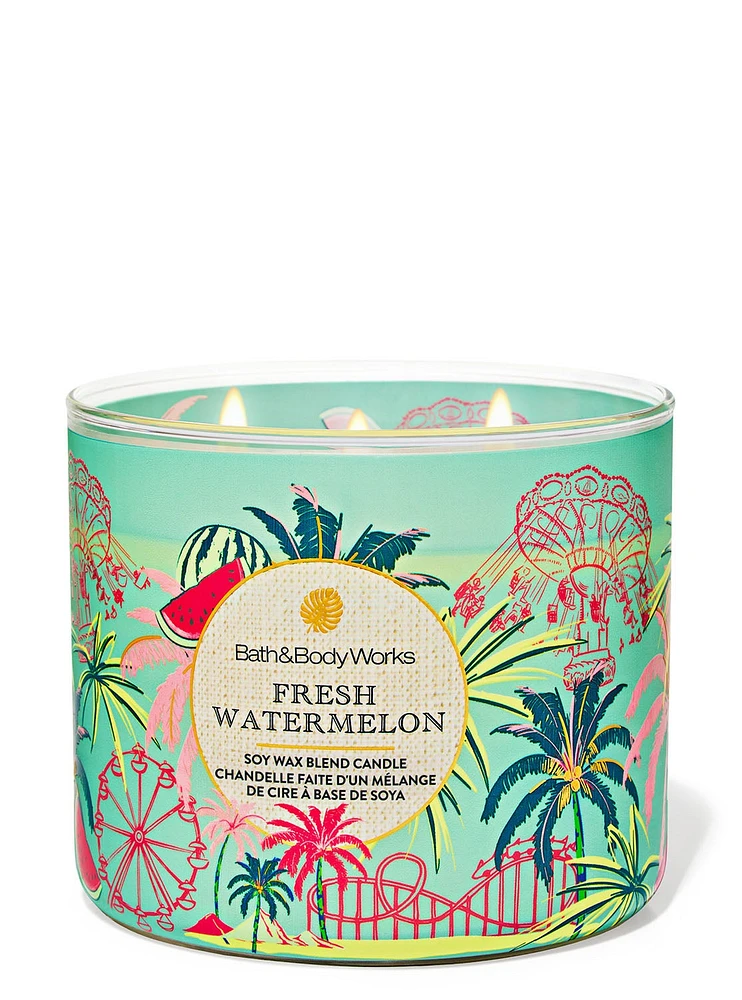 Fresh Watermelon 3-Wick Candle