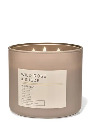 Wild Rose & Suede 3-Wick Candle