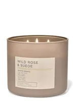 Wild Rose & Suede 3-Wick Candle