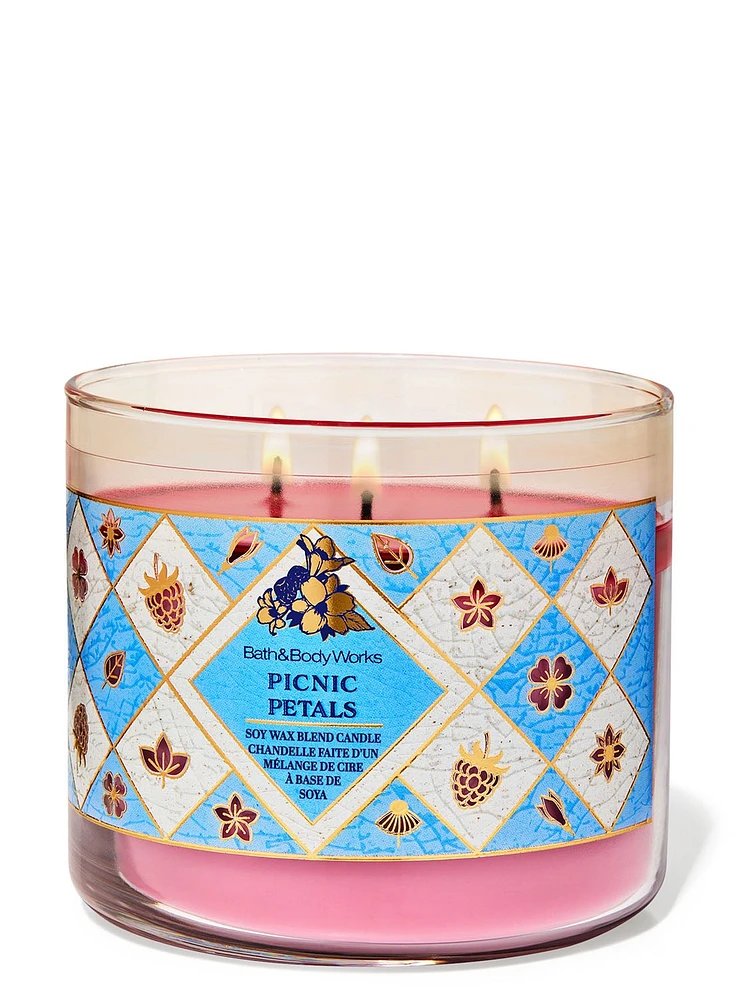 Picnic Petals 3-Wick Candle